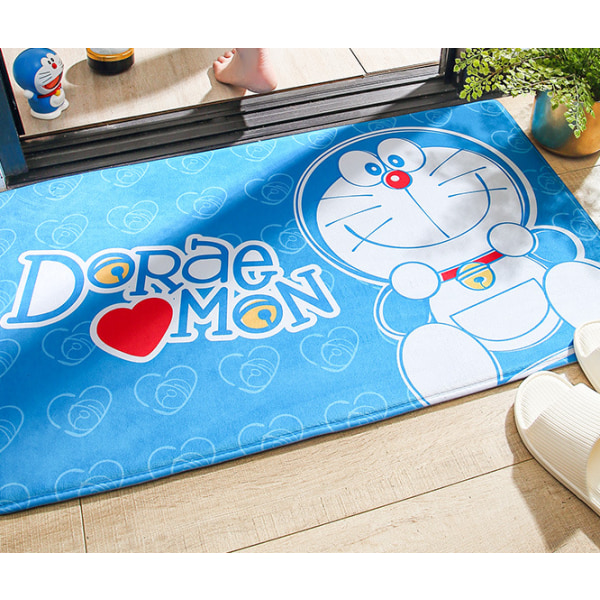 Doraemon Happy Time-Beckoning kylpyhuoneen paksuuntunut sarjakuva lattiamatto 50*80cm,