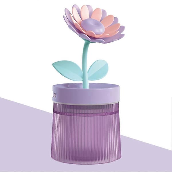 [HT] Luftfugter Bærbar USB Aromaterapi Maskine Tågeproducent Blomsterluftfugter Grøn Green