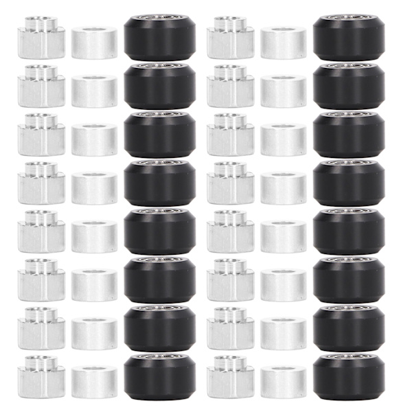 Sort Gummi POM Remhjul til 3D Printer