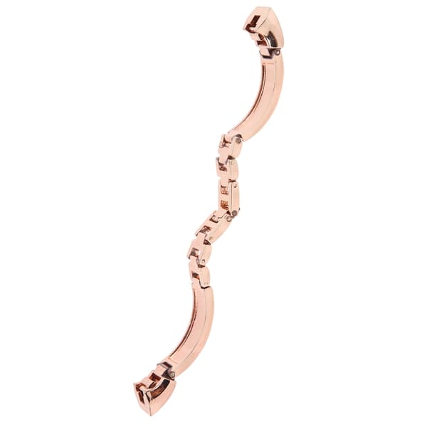 Rustfrit Stål Dame Rhinestone Armbånd Rosaguld Fitbit Armbånd