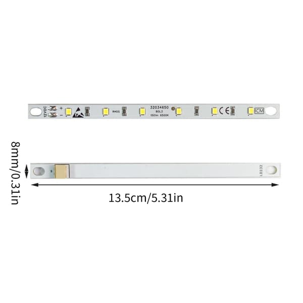LED Lyspanel 12V Køleskab Del Køkken Apparat Belysning PCB Tekstur