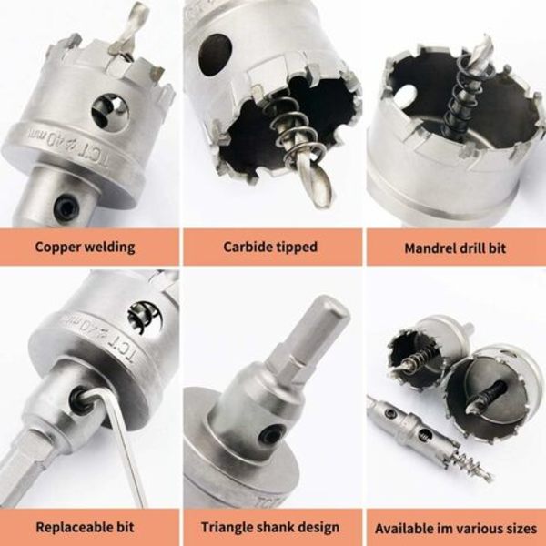 Industrikvalitet Heavy Duty hårdmetal bimetal hulsav 1-3/8" (35 mm) rustfrit stål hulskærer