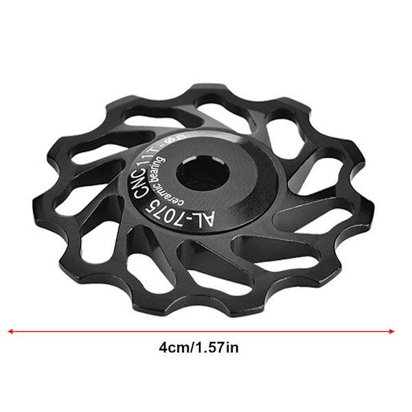 Mountainbike keramisk baghjulsafleder guidehjul leje spændingshjul 2 stk. til salg (sort 11T)