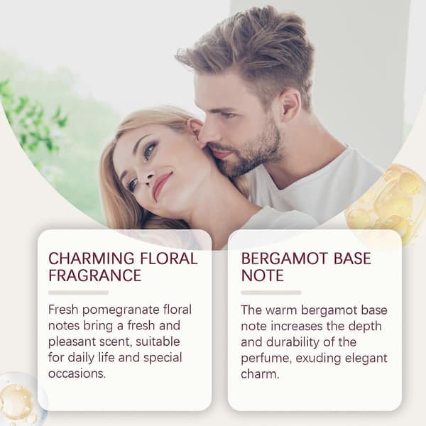 【HT】Charm Granatäpple Blomvatten - Långvarig Fräsch Doft, Bärbar & Hudvänlig