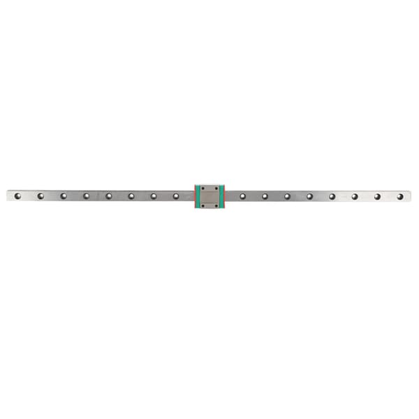 Miniature lineær skinne 12 mm bredde glideblok 450 mm