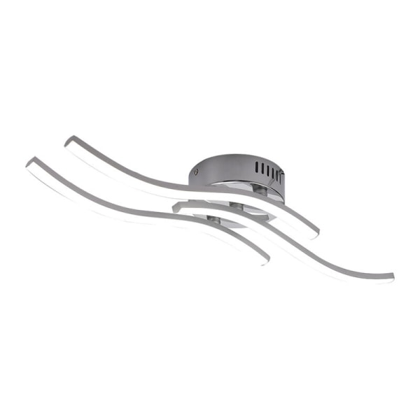 Bølget loftslampe Enkel moderne soveværelseslampe (varmt hvidt lys), til stue, entre, soveværelse mv.