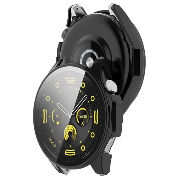 PC+hærdet glas integreret smart urkasse Black For Honor Watch 4 Pro