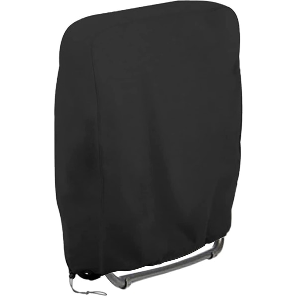 Støvtrekk for utendørs sammenleggbar stol (svart),