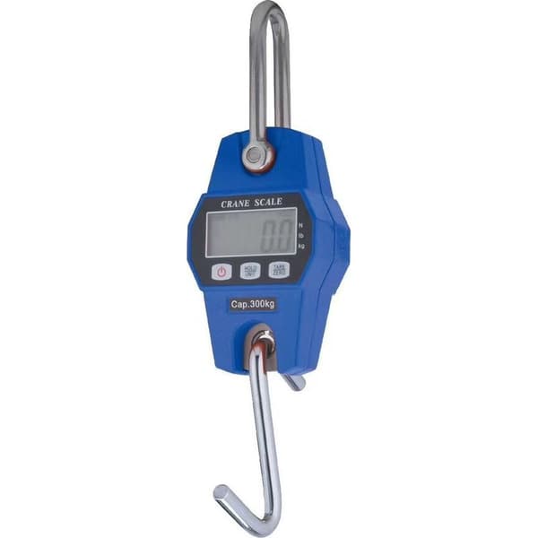 Industriell krokdynamometer med LCD-skjerm, 300 kg kapasitet, blå