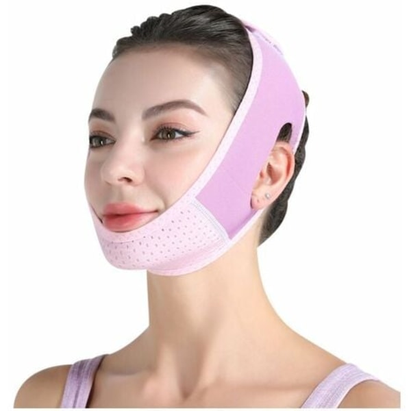 ParaFaciem Återanvändbar V-Line Mask Ansiktsbantningsrem Dubbelhakreducerare Hakmask Ansiktslyftbälte V-formad bantningsmask