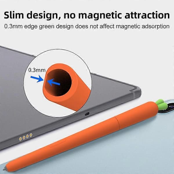 Sød gulerod flydende silikone beskyttelsescover til Samsung Galaxy Tab S6 Lite Orange