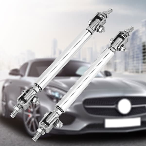 2 st 75 mm Stötfångarskydd Lip Rod Splitter Strut Tie Bar Support Fram Bak Universal
