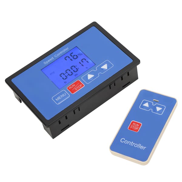 6.5V-55V 30A Motorcykel Hastighetsregulator LCD-Display Fjärrkontroll Borstmotor Start Stopp Timer