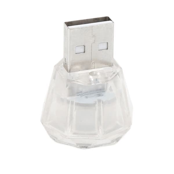 10-pak Mini USB LED-lys 5V Plug-in Bilinteriør Belysningssæt Universal til Bil Hjemmekontor Blåt Lys