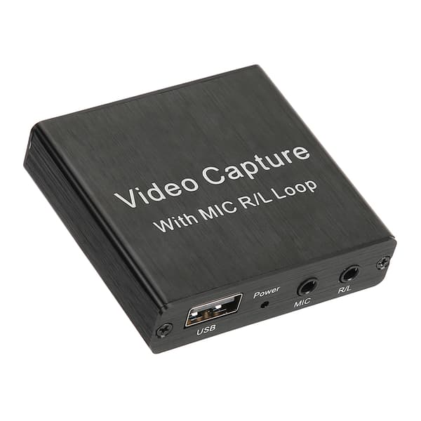 Video Capture Card USB2.0 HDMI Loop‑Out Stöd 4K Elektronisk Utrustning 0.4a 5V DC
