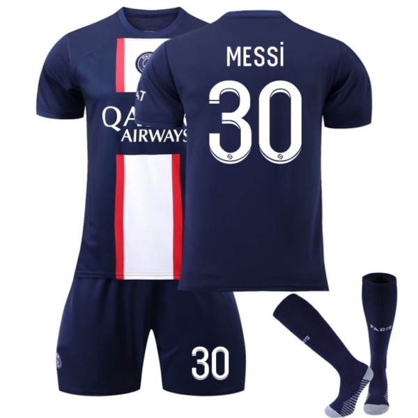 Soccer Kit Soccer Jersey Training T-paita Messi kids 26(140-150cm)