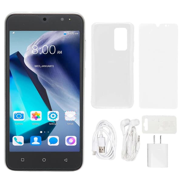5,45\" Android 10 Smartphone, 2GB RAM, 16GB ROM, Ansigtsgenkendelse, 3G, Grøn, US-stik