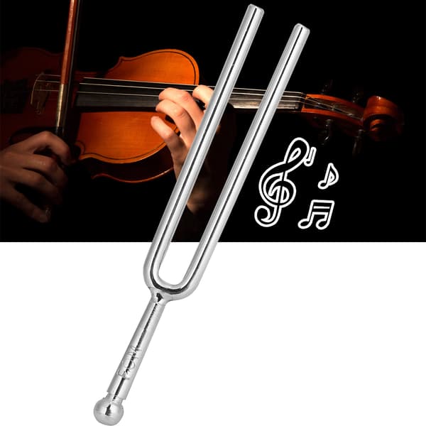 Rustfrit stål poleret sølvbelagt A Tone 440Hz stemmegaffel til violin