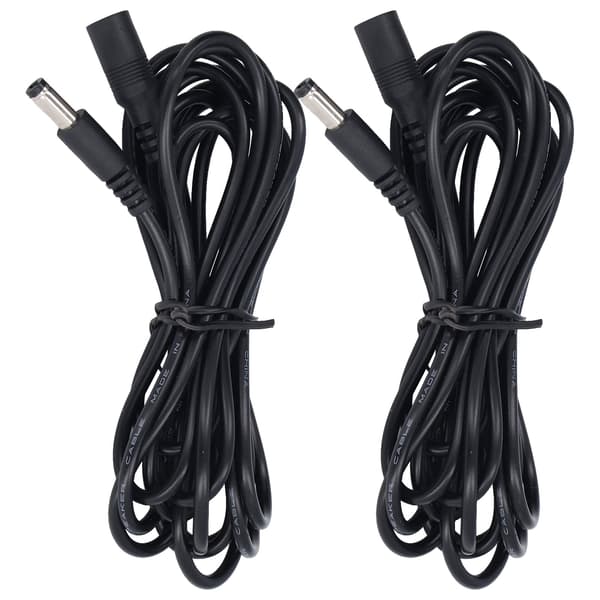 2. generasjons LED solcellelysforlengelseskabel 5,5x2,1 mm DC 12V 24V Overvåkingsstrømforsyningsledning