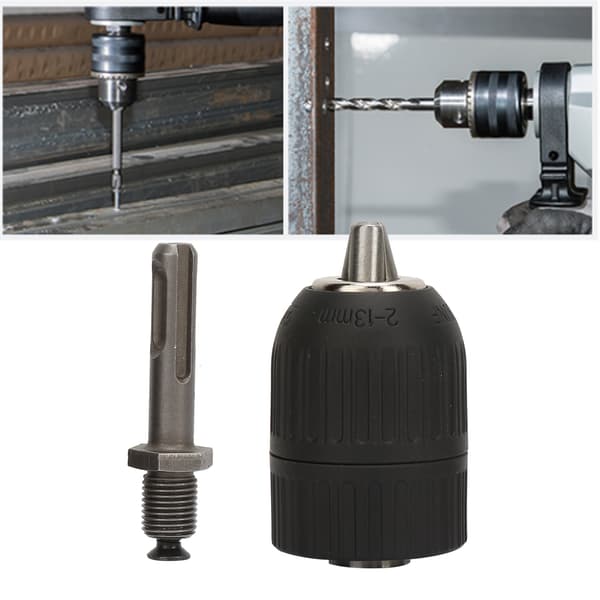 Nøglefri borepatron 2.0-13 mm med SDS-adapter rundt skaft