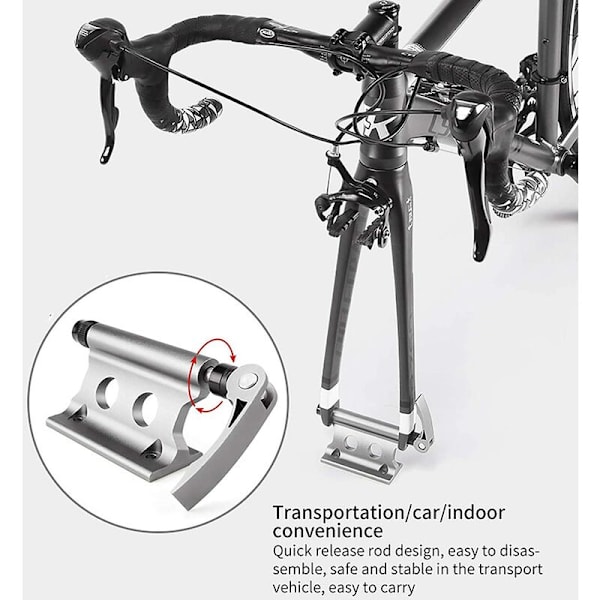 Cykel Forgaffel Clip Bærbar Cykel Cykel Reservedele Modificeret aluminium Forgaffel (sort)
