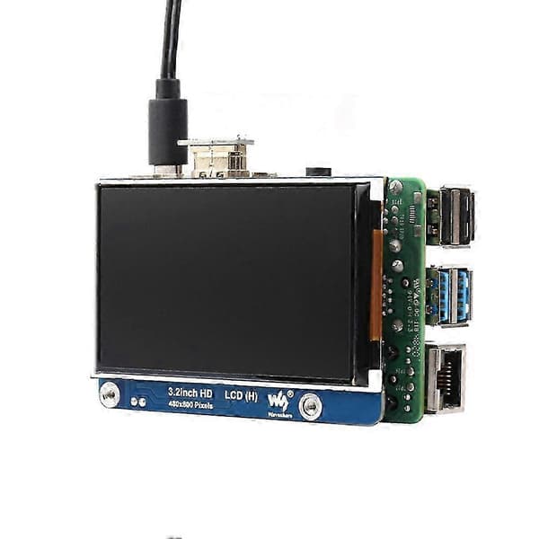 Waveshare 3,2 tommer IPS-skærm 480x800 HDMI-kompatibel grænseflade justerbar baggrundsbelysning lysstyrke til Raspberry Pi Jetson Nano PC