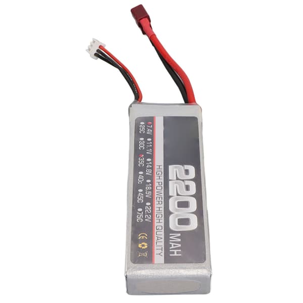 Højtydende 7.4V 2200mAh 35C LiPo Batteri til RC Fly