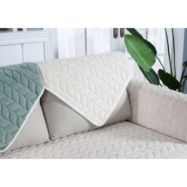 Moderne minimalistisk sofapude, komfortabelt pudebetræk til sofa i plys (hvid, pudebetræk med 45*45 indre kerne),