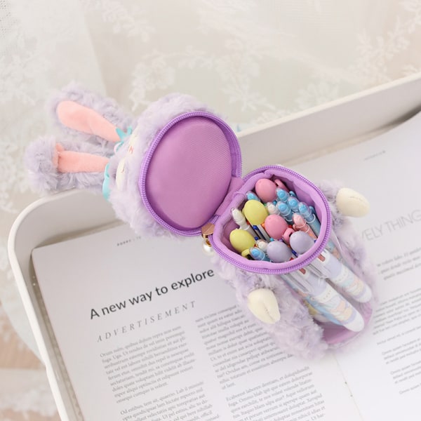 Kawaii Sanrio plys etui tegneserie plys dukke penholder E