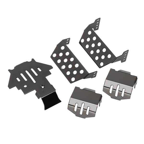 Traxxas Sort RC Chassis Armor Sæt Rustfrit Stål Skid Plate Beskyttelse