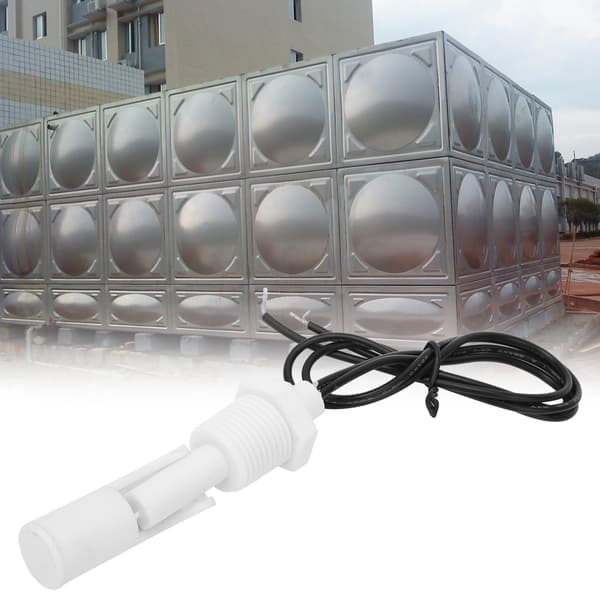 Hvid PP Plast Væskeflyder 2 stk. 1/2 tomme NPT Gevind DC0-110V