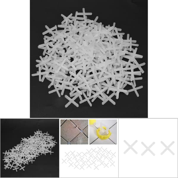 Keramiske flisavstandsstykker Plast Kryss Nivelleringssystem 2000 stk 2mm 2.5mm