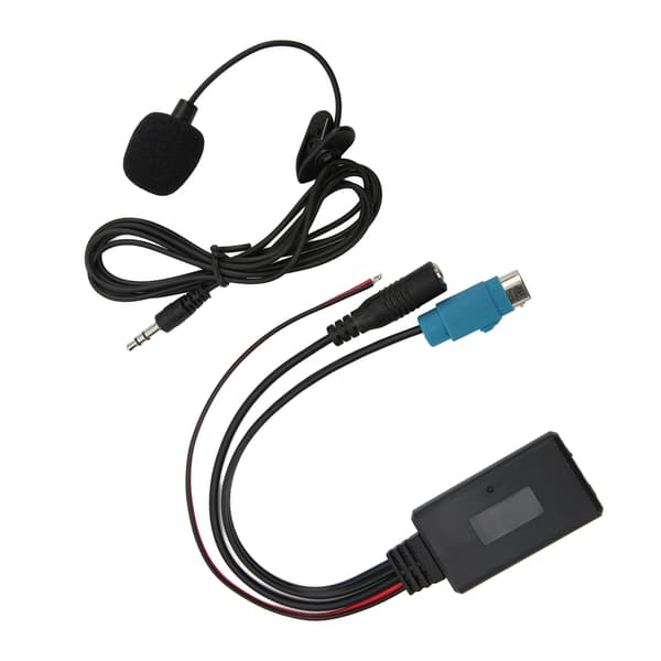 Bilstereo Bluetooth 5.0 Lydadapterkabel med Mikrofon til Alpine KCE 236B Android Smartphone Opkald