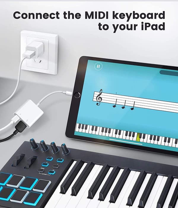 Lightning til USB 3.0 OTG-adapter til iPhone, iPad, USB-kameraadapter med hurtig opladning[ht]