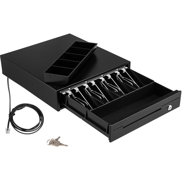 SucceBuy 13\" Pengeskuffe til POS-system, 3 oplåsningsmetoder, RJ11/RJ12-XM5-