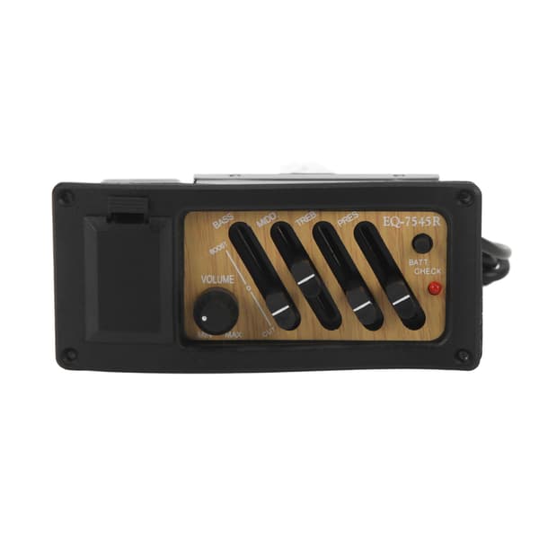 4-bånds EQ Piezo Pickup Preamp System for akustisk gitar, trefarget 7545R