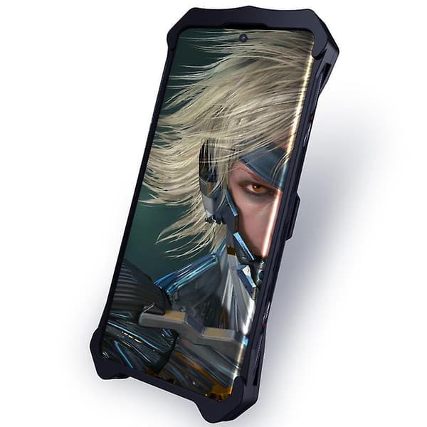 For Honor Magic5 Pro Aluminiumslegering Metallveske Solid Støtsikkert Beskyttende Telefondeksel-Svart