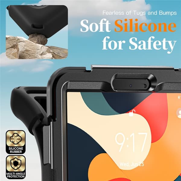 Til Lenovo Tab One Heavy Duty Armor deksel / etui Svart black