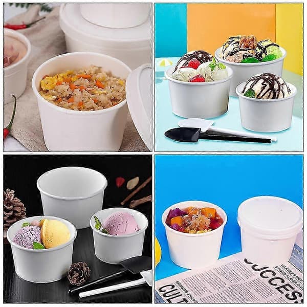 Vit glass för förvaring 1 set papper