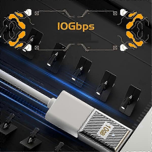 2 kpl 120 W USB C - USB3.1 OTG 90 -adapteri 10 Gbps USBC uros - USB3.1 naaras oikeakulmainen dataliitin Silver
