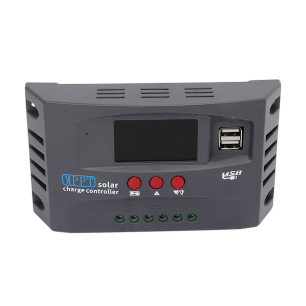 MPPT Solar Charge Controller 12V 24V 10A Automatisk Smart Justering til Solcelleanlæg