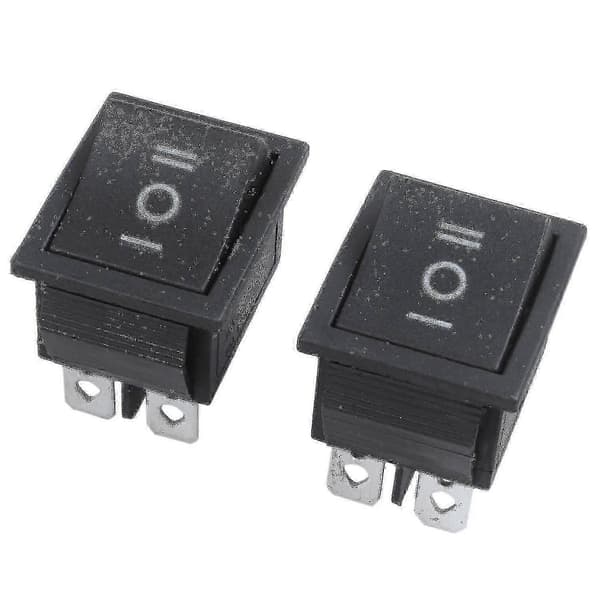 5 stk. 6-benet Dpdt sort knap On/off/on vippekontakt