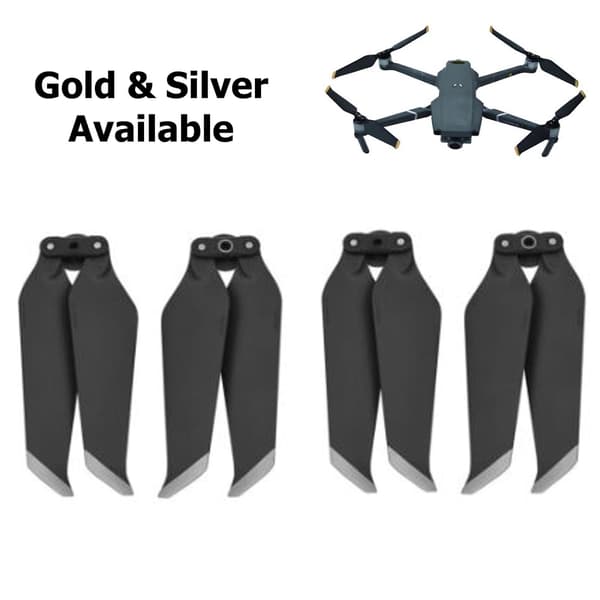 [HT] 4 stk. støysvake propeller reservedeler til DJI Mavic 2 Pro 8743F drone Gray