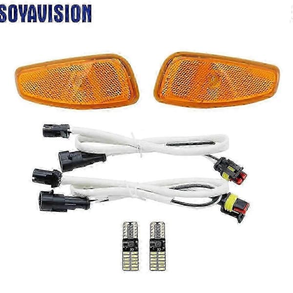 Jeep Renegade 2014 - 2019 Frontblinklys Sidelys med Refleksvarsel White (amber)