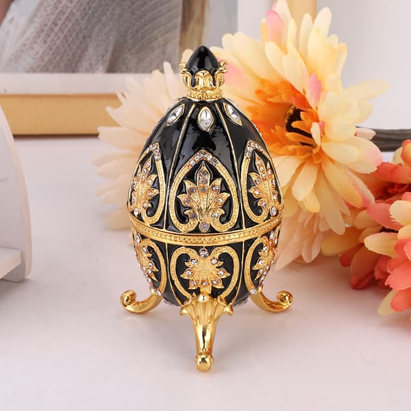 Royal Style Diamante Stål Egg Ornament