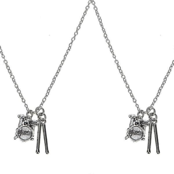 Trumset Halsband Unik Design Hänge för Dekor 2st Silverlegering