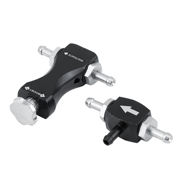 Justerbar Bilateral Turbo Tee Bleed Valve Manuell Boost Controller Kit Universal för bil