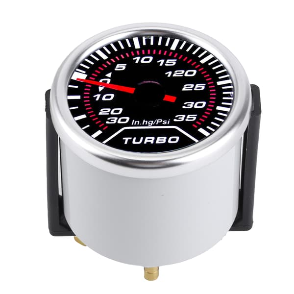 Universal Turbo Boost Mätare 52mm LED-Display 35PSI Röktonad Lins