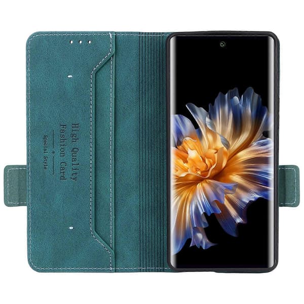 Magnetlås Flip Läderfodral för Fossibot S3 Pro Green