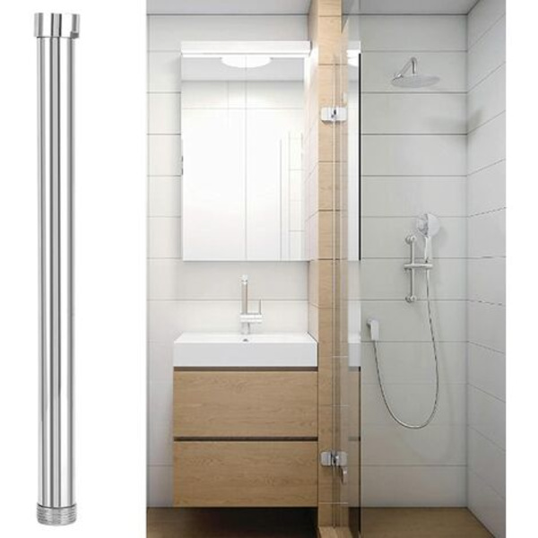 30 cm Duscharm, G3/4 Duscharmsförlängning, Duschhuvudsförlängare, Underhuvud Krom Kopparrör Tillbehör Duschhuvud Ex